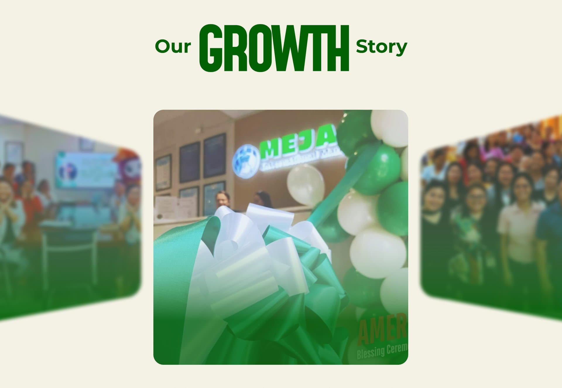 Our Growth Story — milestones from MEJA's journey